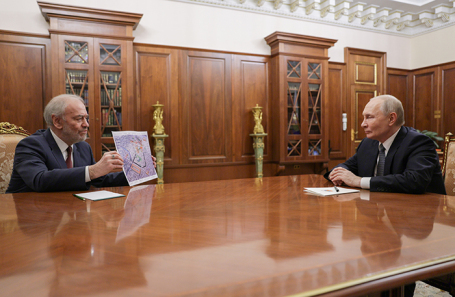 Встреча президента РФ Путина и дирижера Гергиева.