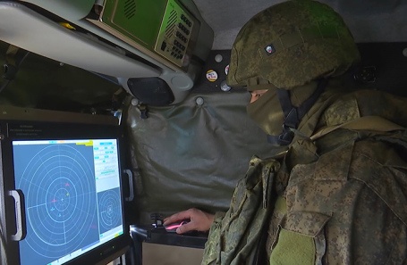 Работа радилокационной станции. Архив.