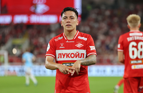 Эсекьель Барко («Спартак») во время матча (архивное фото).