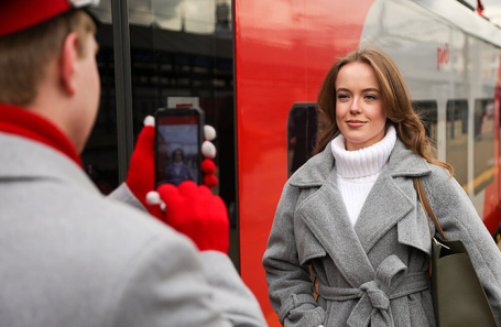 Запуск системы посадки на поезда по биометрии «Мигом» на Ярославском вокзале.