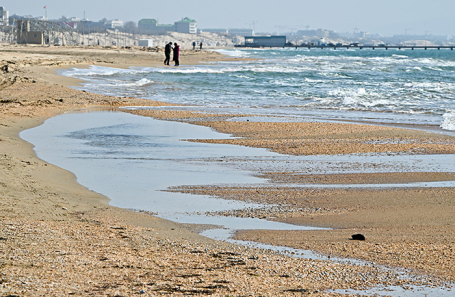 Пляжи в районе Витязево, Краснодарский край, весна 2026 года.