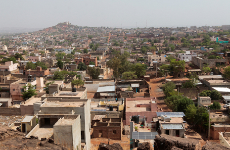 Общий вид Бамако после нападений.