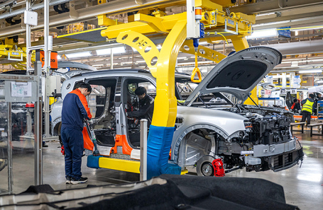 Завод Geely Auto в Чансине, Китай.