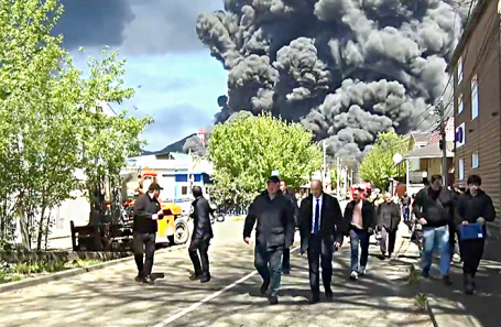 Ликвидация последствий удара дронов по НПЗ в Туапсе. Максимально возможное качество.