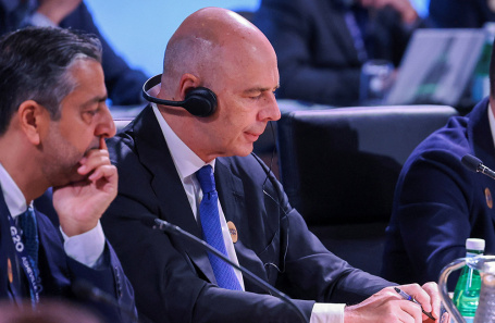 Антон Силуанов на заседании министров финансов и глав центробанков стран G20. Эшвилл, Северная Каролина, США.