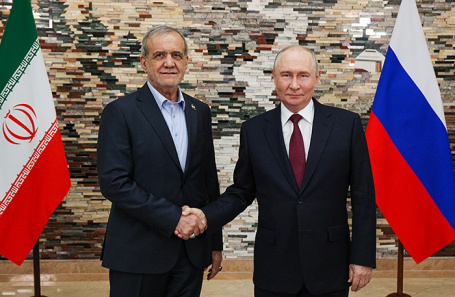 Масуд Пезешкиан и Владимир Путин.