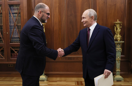  Встреча президента РФ Путина и главы Владивостока Шестакова.
