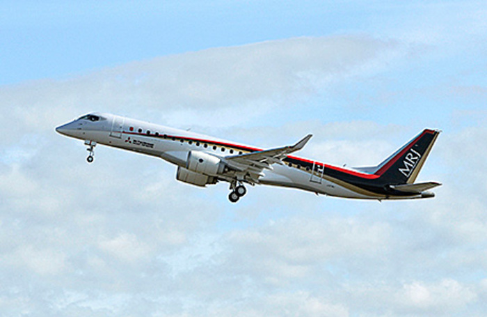 Самолет Mitsubishi совершил тестовый полет из Японии в США