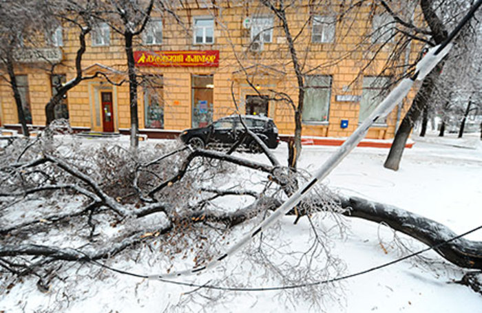 Последствия ледяного дождя для Калужской области