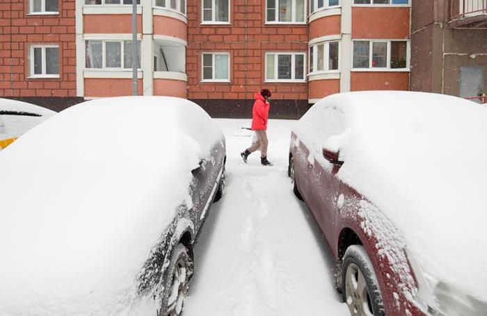 Москва под снегом