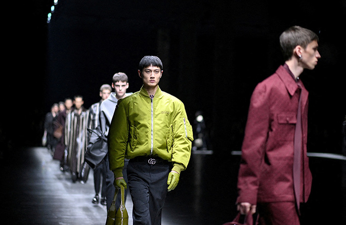 Показ мужской коллекции Gucci сезона осень-зима 2024-2025 под руководством нового креативного директора Сабато де Сарно в Милане.