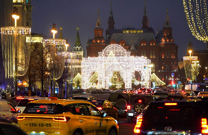 Предновогодние пробки в Москве.