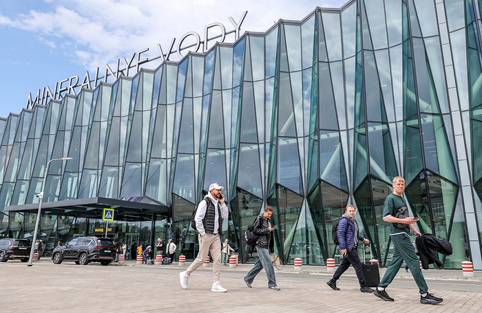 Открытие нового терминала Международного аэропорта «Минеральные Воды». Ставропольский край.