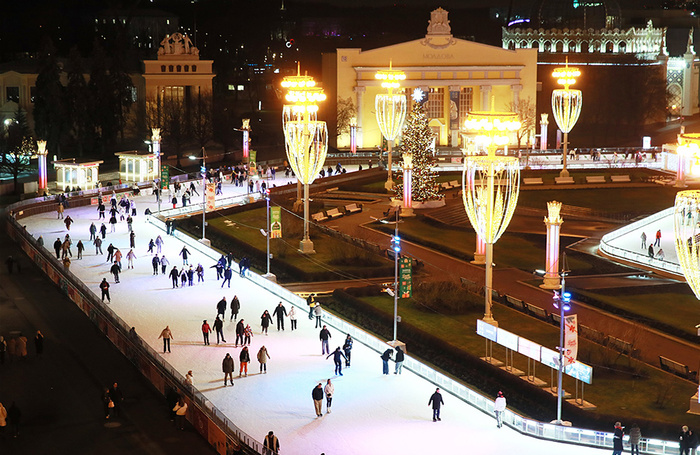 Открытие катка на ВДНХ.