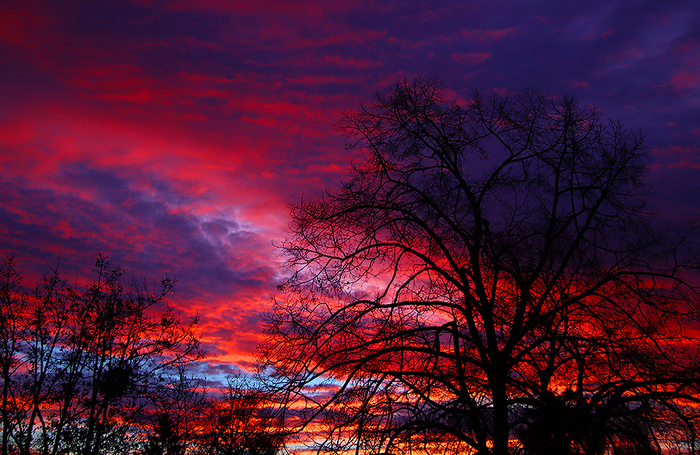 Рассвет в Гамбурге.