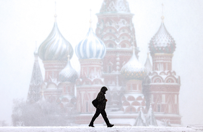  Снегопад в Москве.