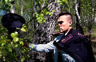 В красноярской полиции рассказали, как возникла идея снять ролик о грустном участковом в лесу