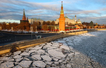 Москва морозная