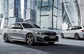 BMW рекламируется в японском сегменте Instagram* на фоне «Москвы-сити»