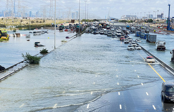 Последствия шторма в Дубае