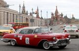 Ралли ретроавтомобилей в Москве.