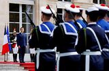 Инаугурация президента Франции Эммануэля Макрона, переизбранного на второй срок, в Елисейском дворце в Париже.