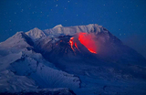 Извержение вулкана Шивелуч на Дальнем Востоке.