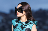 Модель на показе коллекции Versace Fall-Winter 2023 в Лос-Анджелесе, Калифорния, США.