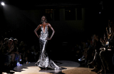 Модель на показе LaQuan Smith Spring Summer 2024 во время Недели моды в Нью-Йорке, США.