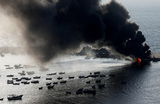 Последствия ударов по морскому порту в Газе.