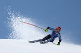Итальянка Лаура Пировано выступает на Кубке мира по горным лыжам FIS в Заальбах, Австрия.