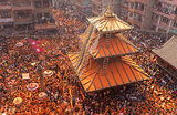 Фестиваль «Синдур Джатра» в честь непальского Нового года. Восток Непала, Тимма.