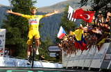 Велогонщик Тадей Погачар из команды UAE Team Emirates стал победителем 20-го этапа велогонки «Тур де Франс» в Коль-де-ла-Куйоль, Франция.