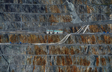 Вид на рудник Cobre Panama канадской компании First Quantum Minerals, один из крупнейших в мире открытых медных рудников в Доносо, Панама.