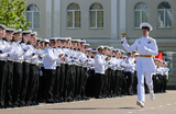 Последний звонок в Нахимовском училище в Севастополе.