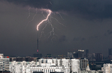 Молния в Москве.