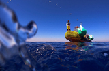 Члены команды SOS Mediterranee, созданной для поиска и спасения людей, терпящих бедствие в Средиземном море, принимают участие в учениях у берегов Сиракузы на Сицилии.