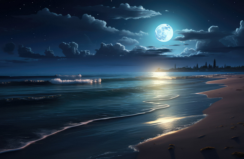 Artistic depiction of Earth and Moon